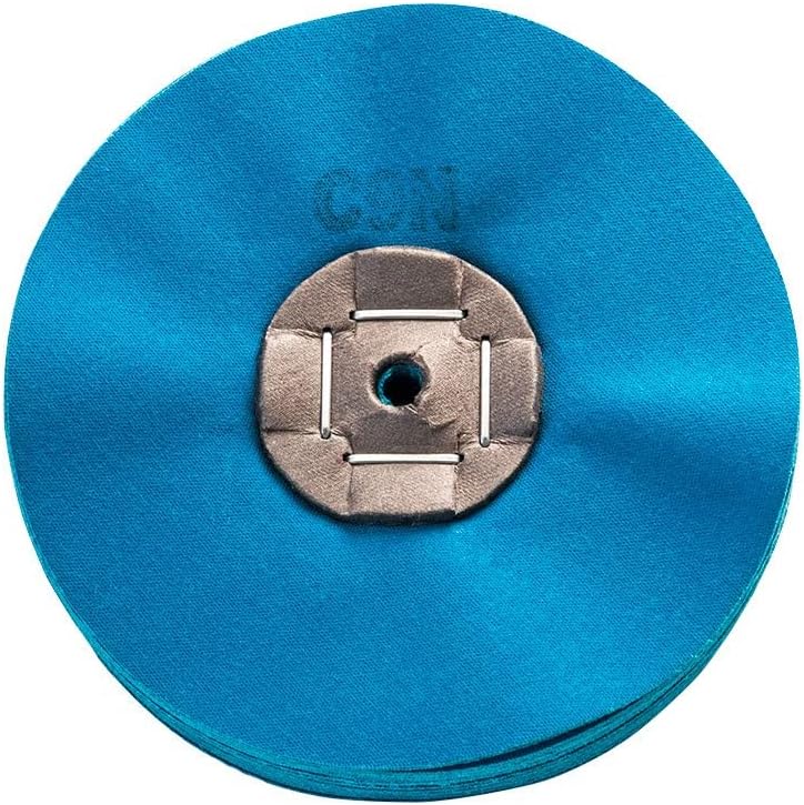 Merard Polishing Wheel for pre-polishing N° C9N, Blue Cotton, Ø 120 mm, 48 Folds Polish Tool